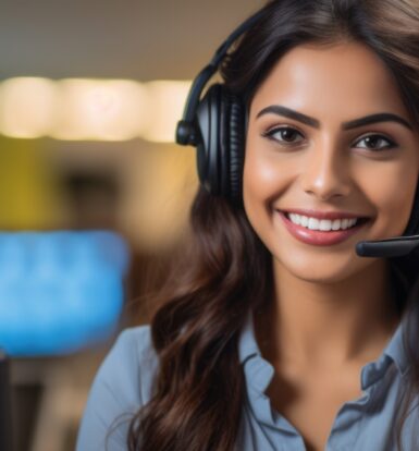 A virtual receptionist resolving a patient’s prescription issue over the phone