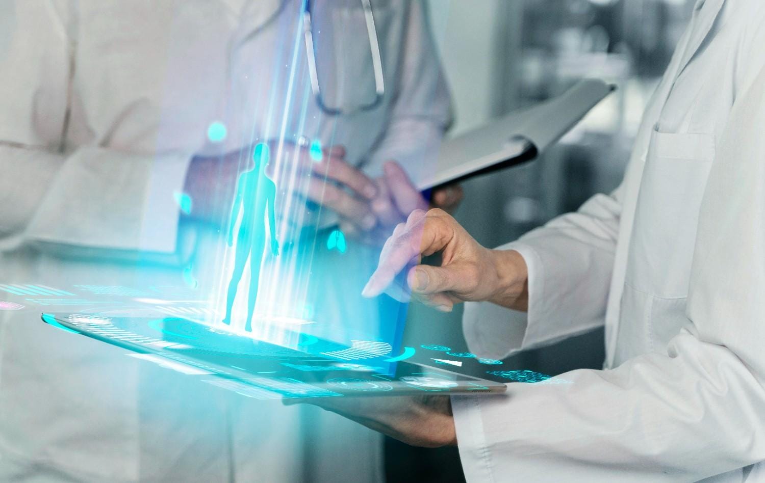 A healthcare professional streamlining prior authorization using advanced digital tools and automation for better patient care.