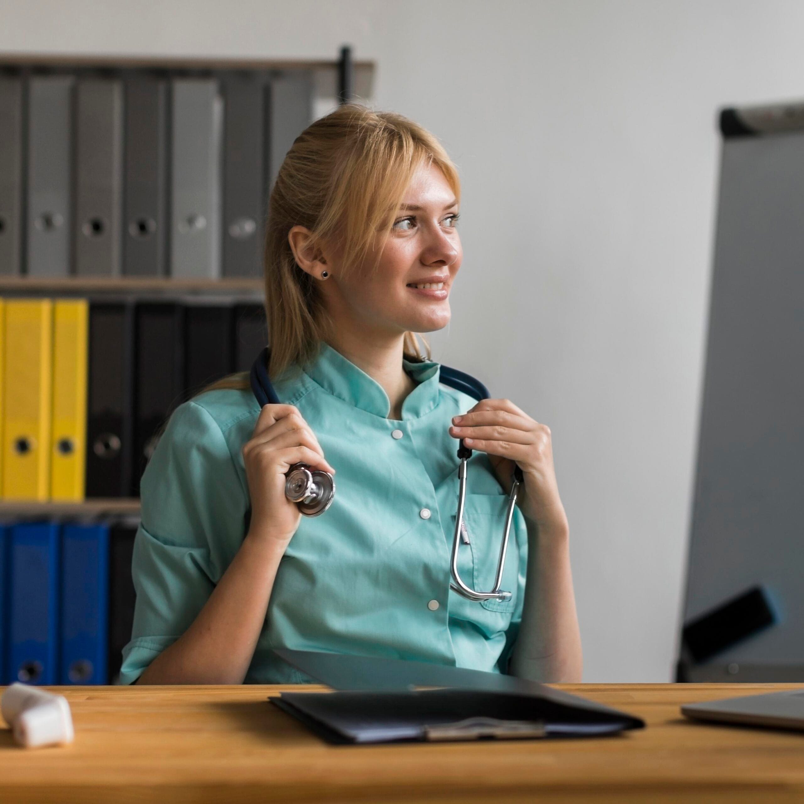 A long-term care pharmacy team reviewing billing processes with an outsourcing provider.