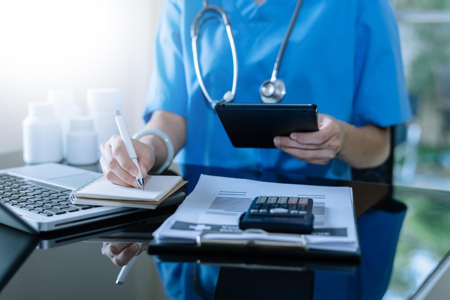 Healthcare provider reviewing outsourced medical coding data in Florida
