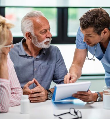 A healthcare professional using AI-powered insurance verification services near me to check patient eligibility and prevent claim denials.