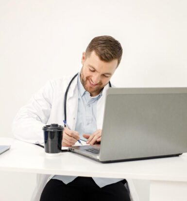 A medical coder reviewing patient records for a Connecticut clinic.