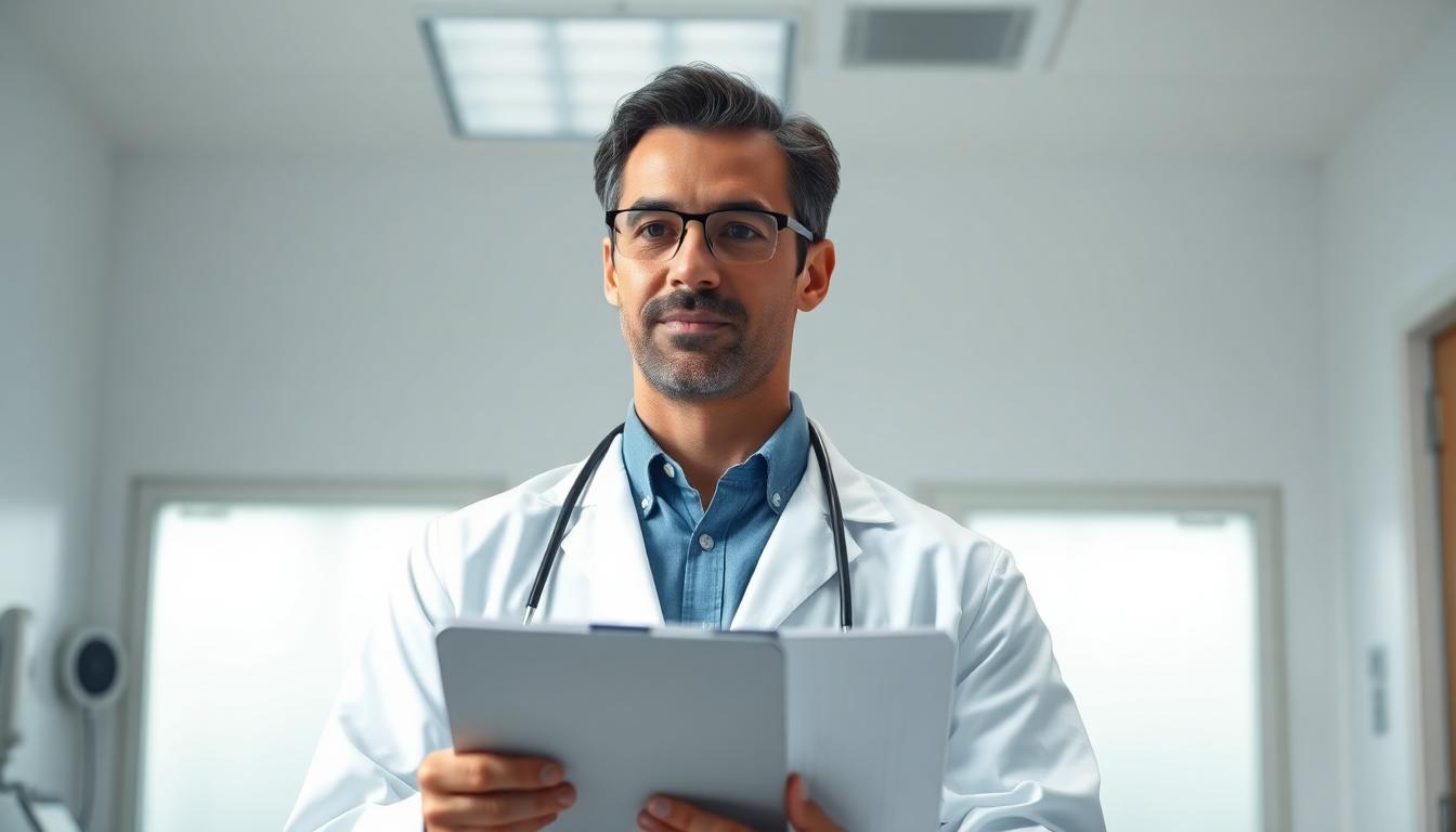 A healthcare professional using a computer to manage billing tasks, highlighting the role of Virtual Billing Assistants in LTC facilities.