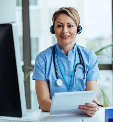 Virtual Medical Administrative Assistant providing remote healthcare support while managing patient records and scheduling.