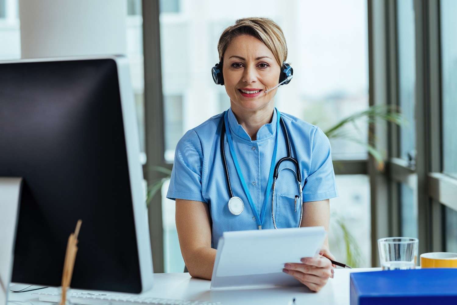 Virtual Medical Administrative Assistant providing remote healthcare support while managing patient records and scheduling.