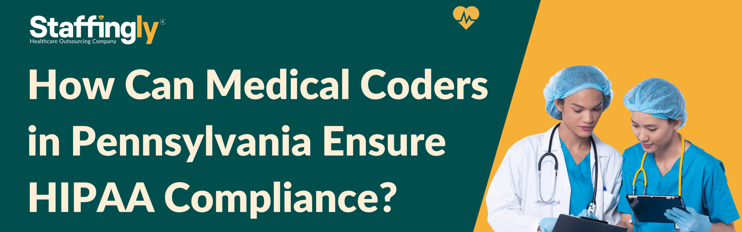 Medical coders ensuring HIPAA compliance in Pennsylvania.