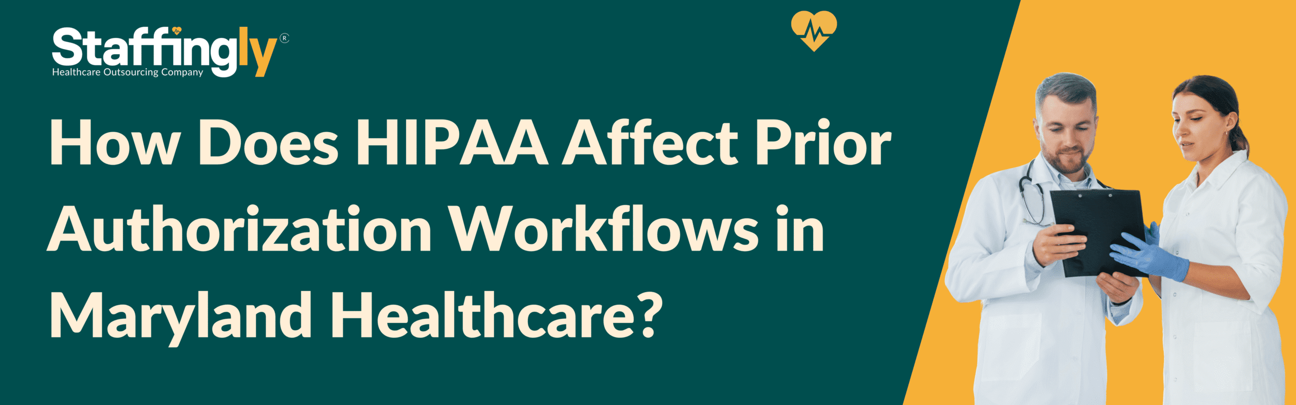 A healthcare worker uses secure technology to handle prior authorization requests while maintaining HIPAA and Maryland privacy compliance.