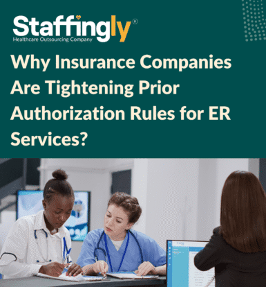 Healthcare professional reviewing patient chart in an emergency room setting