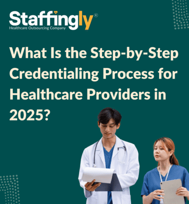 Healthcare provider reviewing credentialing documents for 2025 compliance