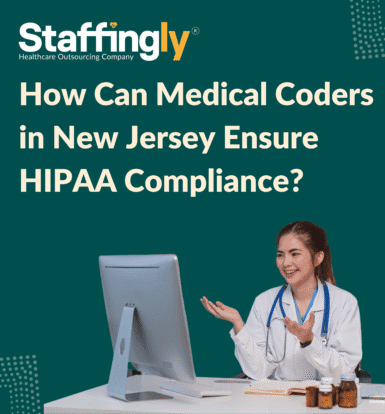 Medical coders ensuring HIPAA compliance in New Jersey.