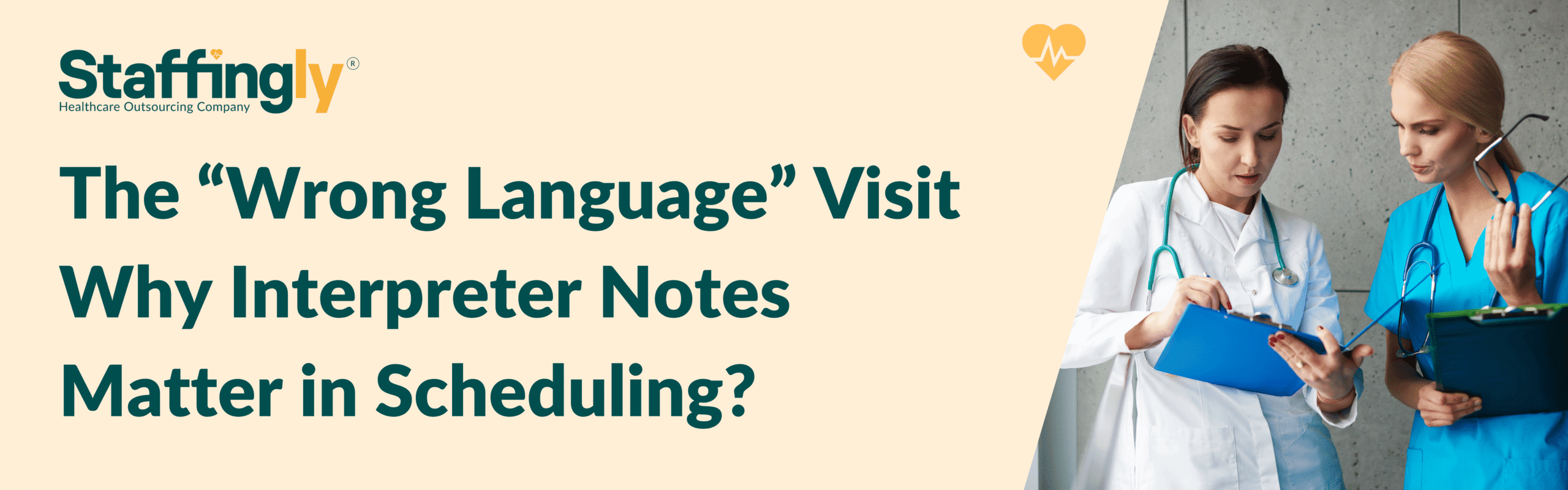 Caregiver and elderly patient struggling to communicate due to language barrier during a home visit