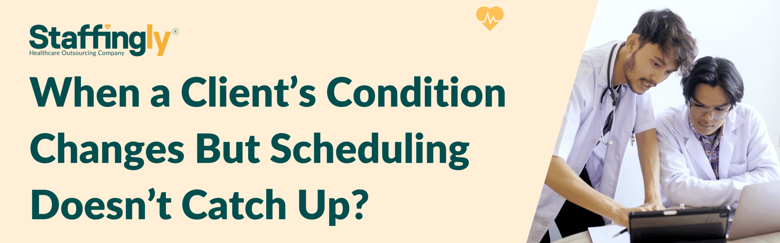 Caregiver updating schedule based on client's condition change.