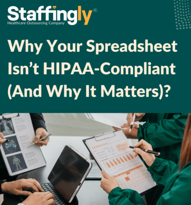 Why Your Spreadsheet Isn't HIPAA-Compliant - Spreadsheet with HIPAA compliance warning