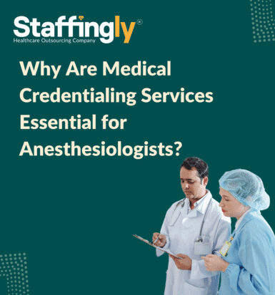 Anesthesiologist reviewing credentialing documents on a digital platform