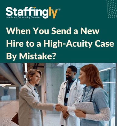 This image illustrates the importance of matching caregivers’ experience and training with the complexity of a client’s case, ensuring safe and effective care.