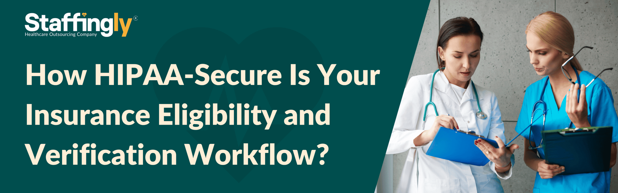 Medical assistant verifying insurance eligibility securely within EHR