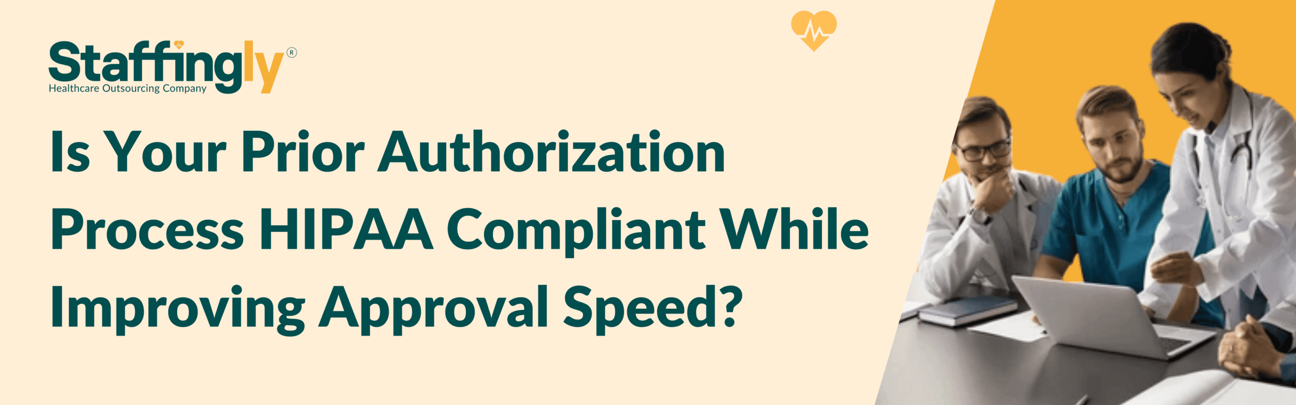Medical staff securely submitting a HIPAA compliant prior authorization request on a clinic computer system