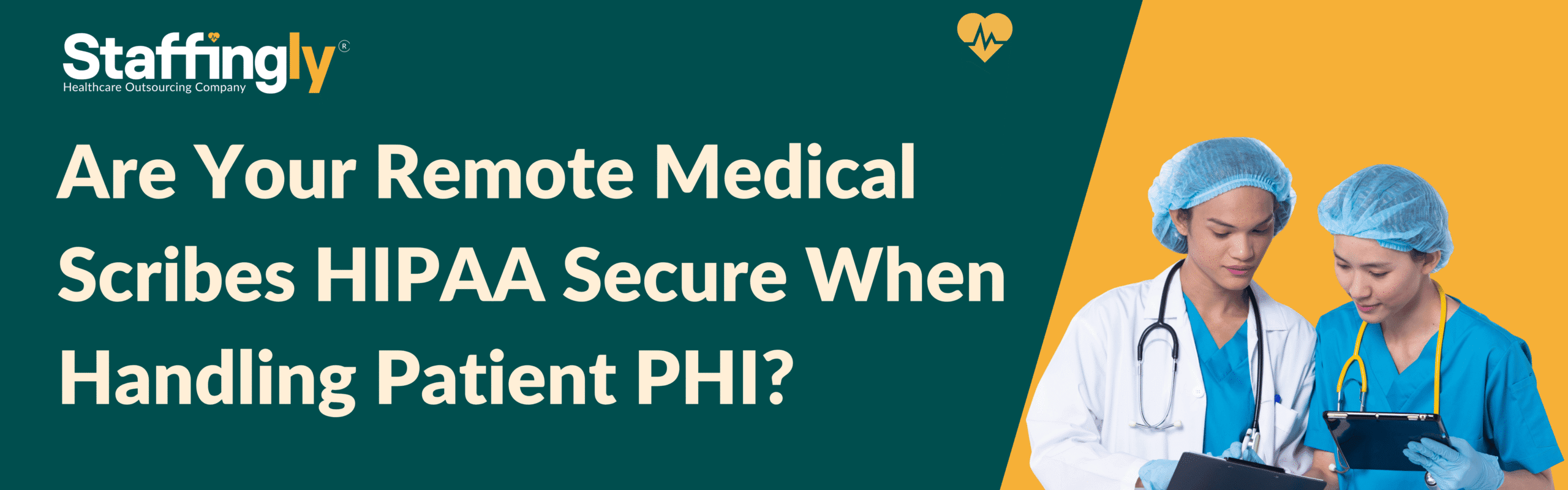 Remote medical scribe documenting patient chart on a secure, HIPAA-compliant workstation