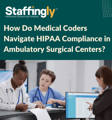 Medical coder working with electronic health records