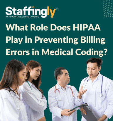 Medical coder reviewing secure patient information for billing