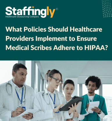 Medical scribe documenting patient information securely