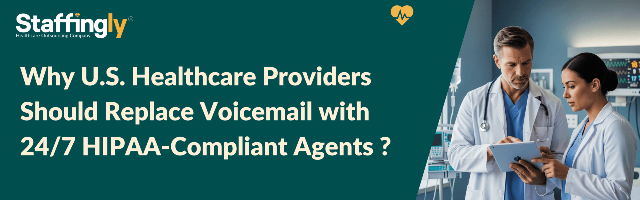 A healthcare provider using a 24/7 HIPAA-compliant agent service for better patient access.