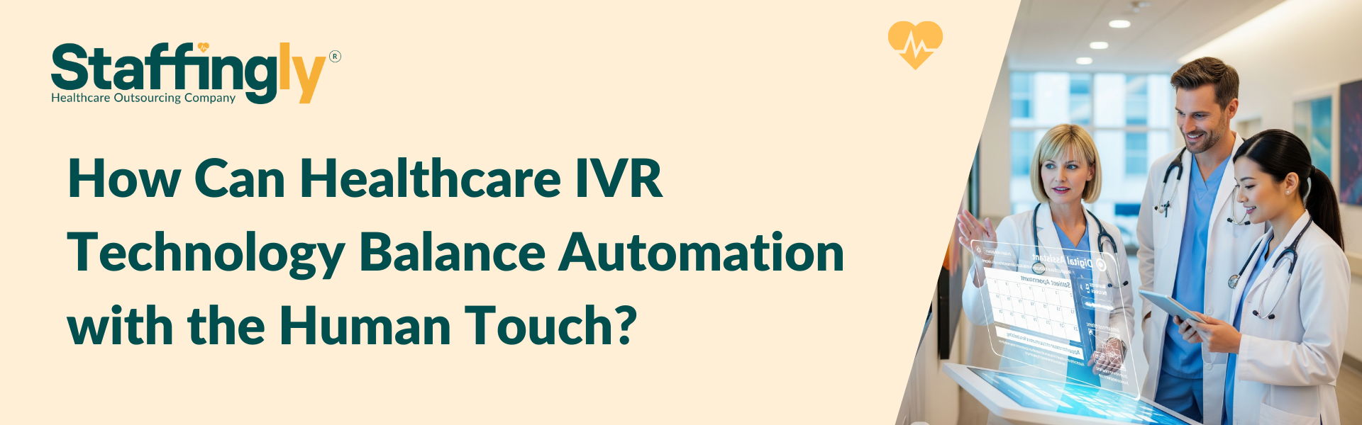 Healthcare IVR system connecting patients to the right provider with a balance of automation and human interaction.