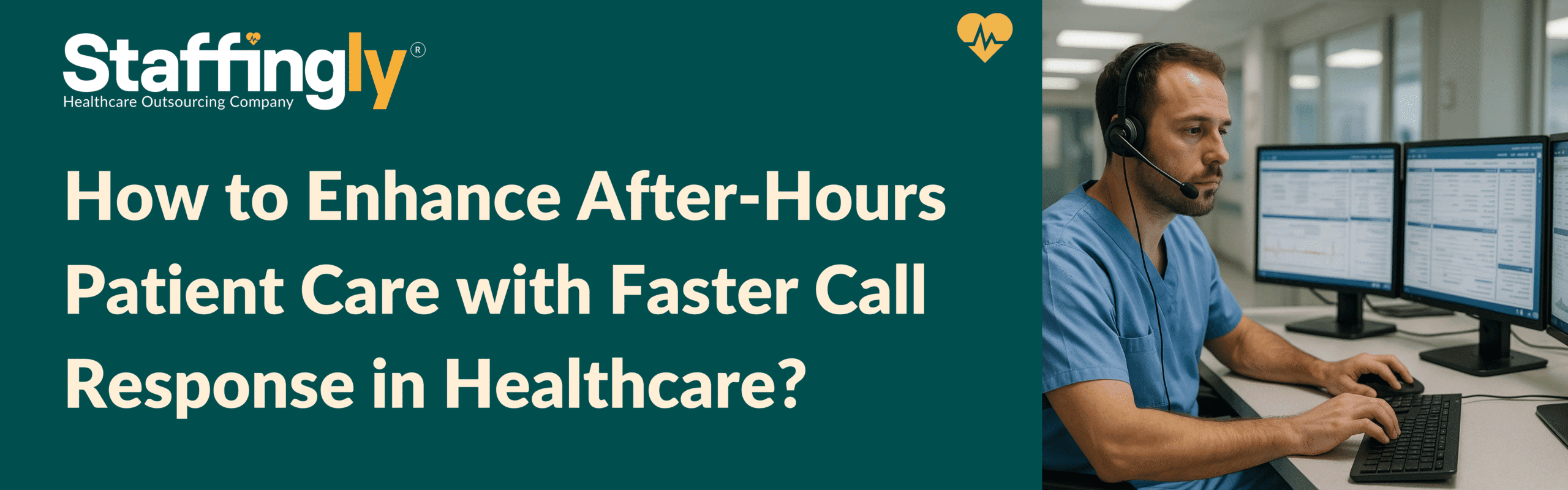 ealthcare professional using AI-powered call system for after-hours patient care