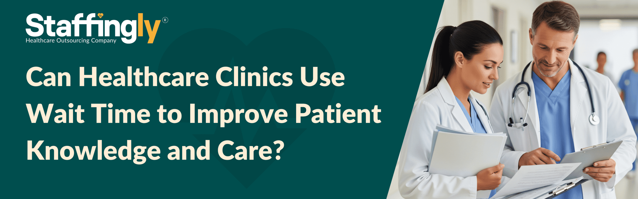Healthcare clinic wait time communication, hold music, patient education