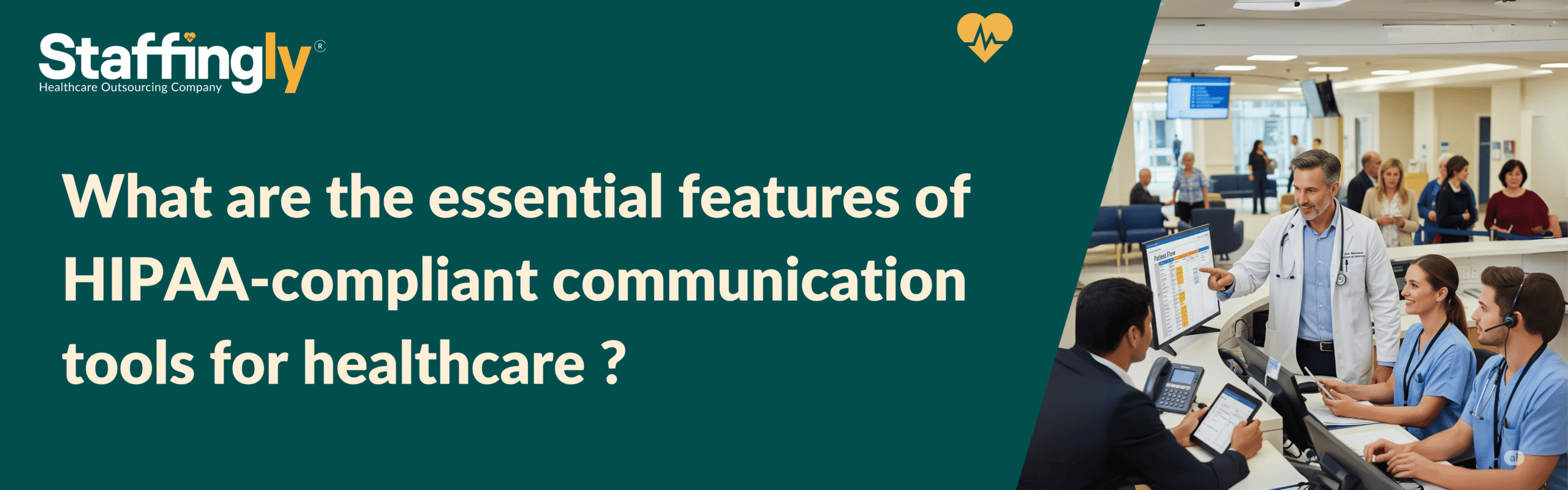 A healthcare provider using a secure, HIPAA-compliant communication tool, emphasizing encryption and privacy features.