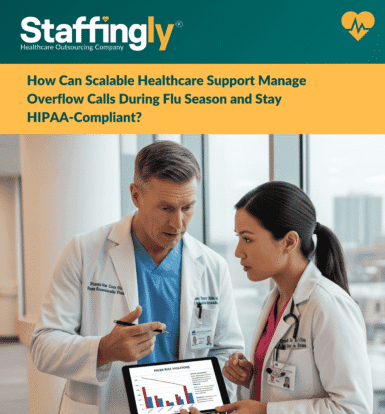 Scalable healthcare support managing overflow calls during flu season while ensuring HIPAA compliance.