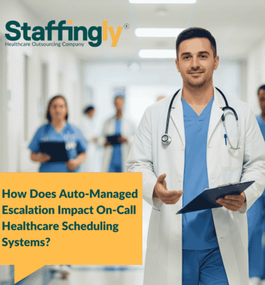 Auto-managed escalation in healthcare scheduling system