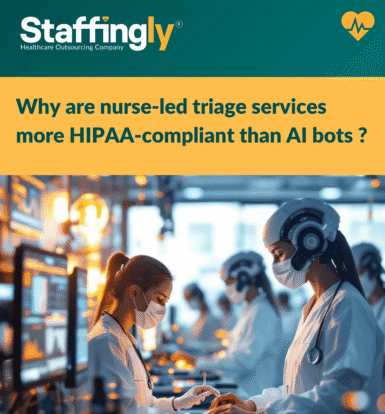 Nurse triaging patient call with expertise
