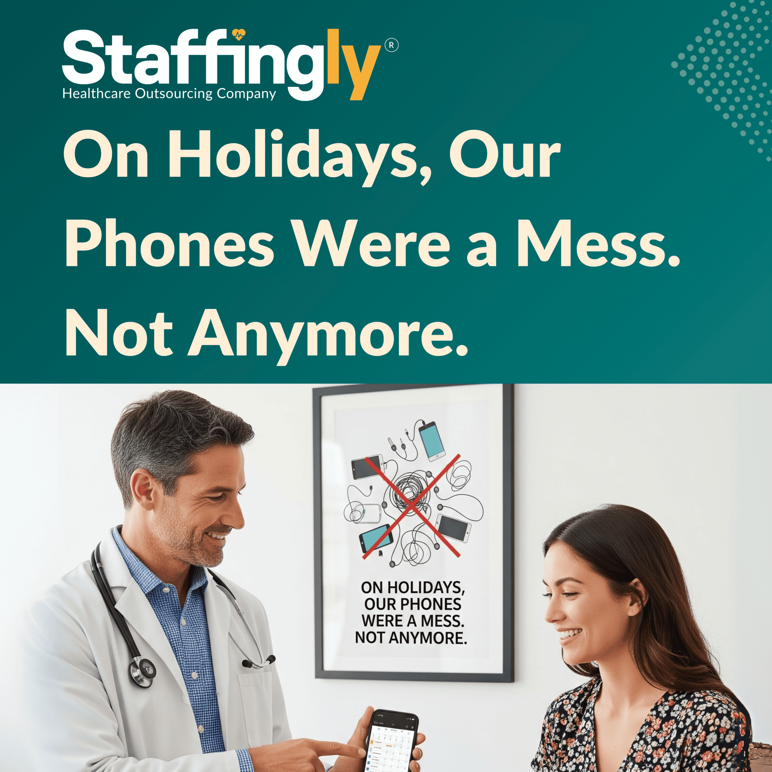 "AI and virtual assistants improving healthcare communication during holidays."