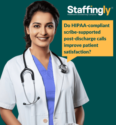 HIPAA-compliant post-discharge calls for patient care