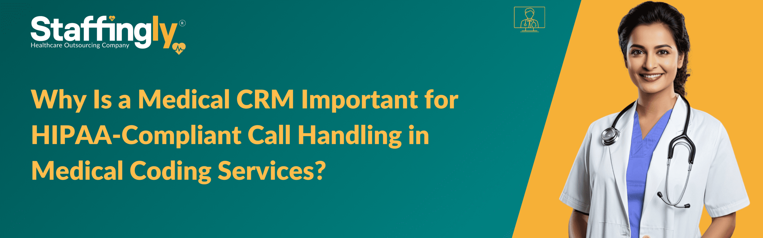Medical CRM managing HIPAA-compliant call handling for accurate medical coding.