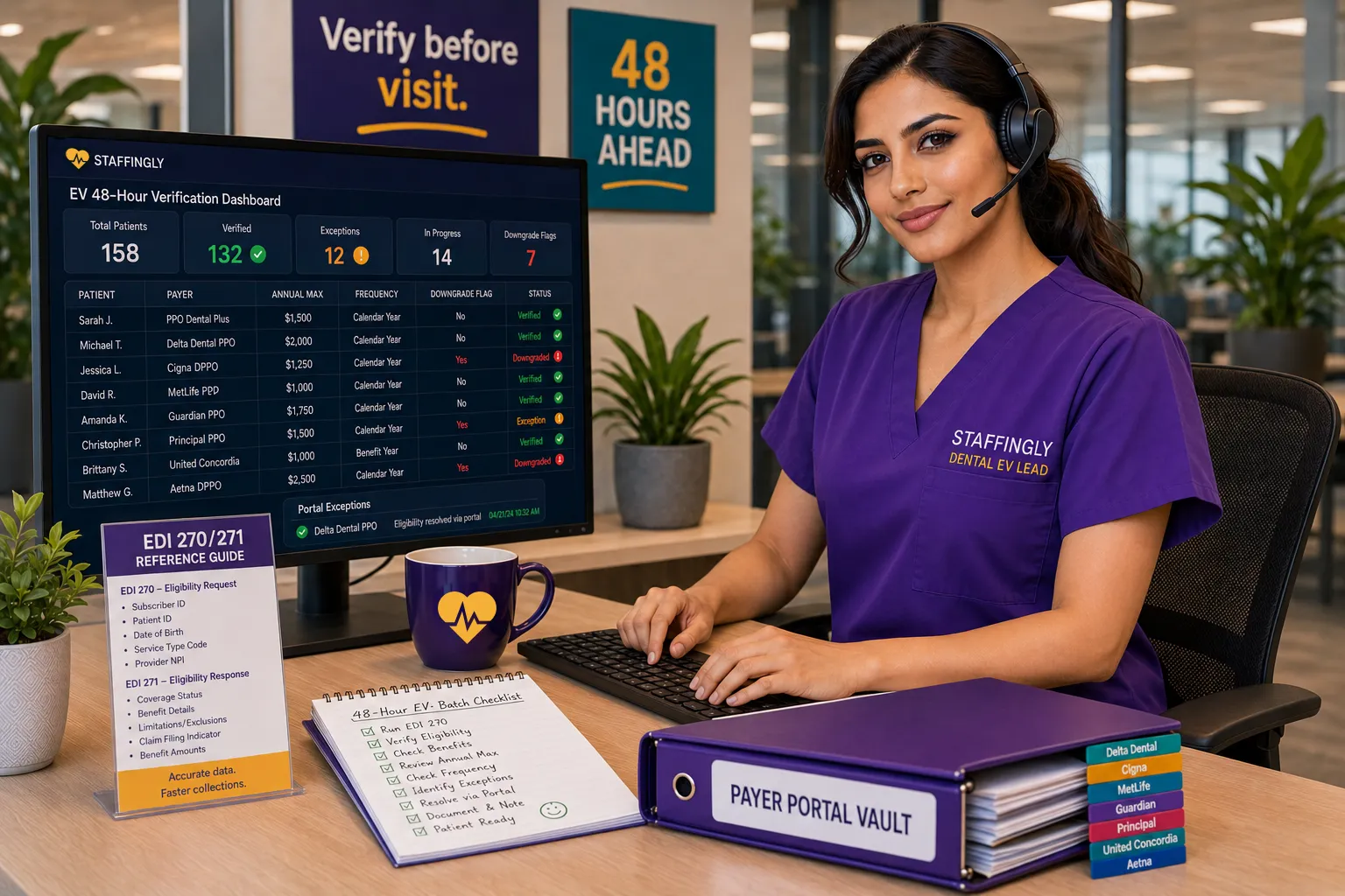 Dental eligibility verification services