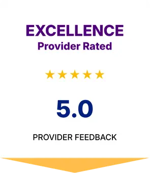 Excellence Provider Rated 5.0 - Staffingly