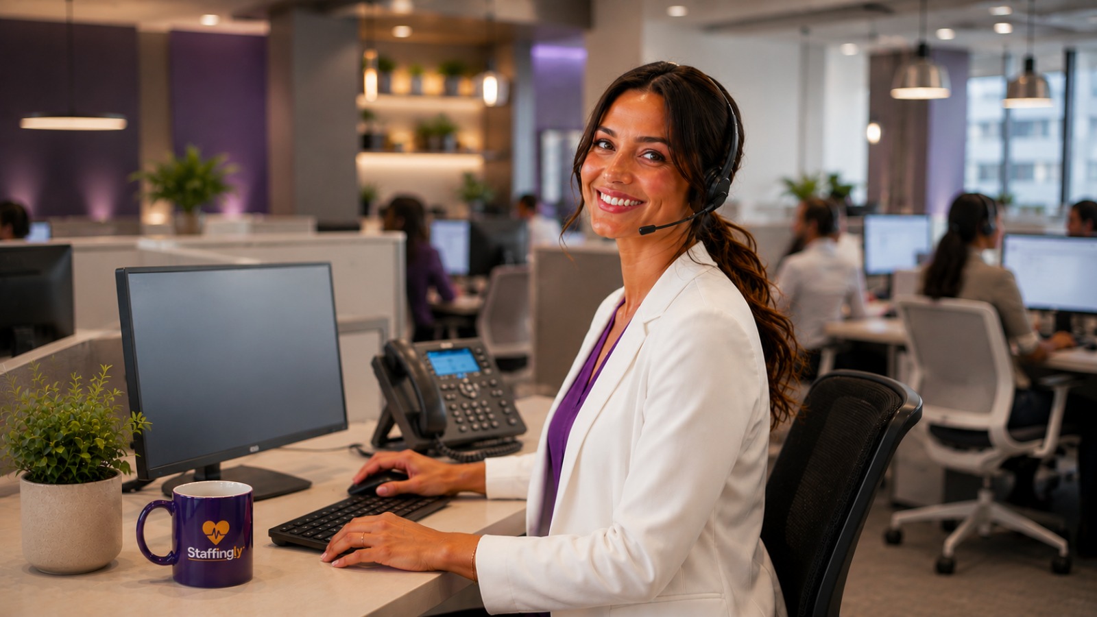 Healthcare specialty outsourcing - Staffingly HIPAA-compliant remote back-office team