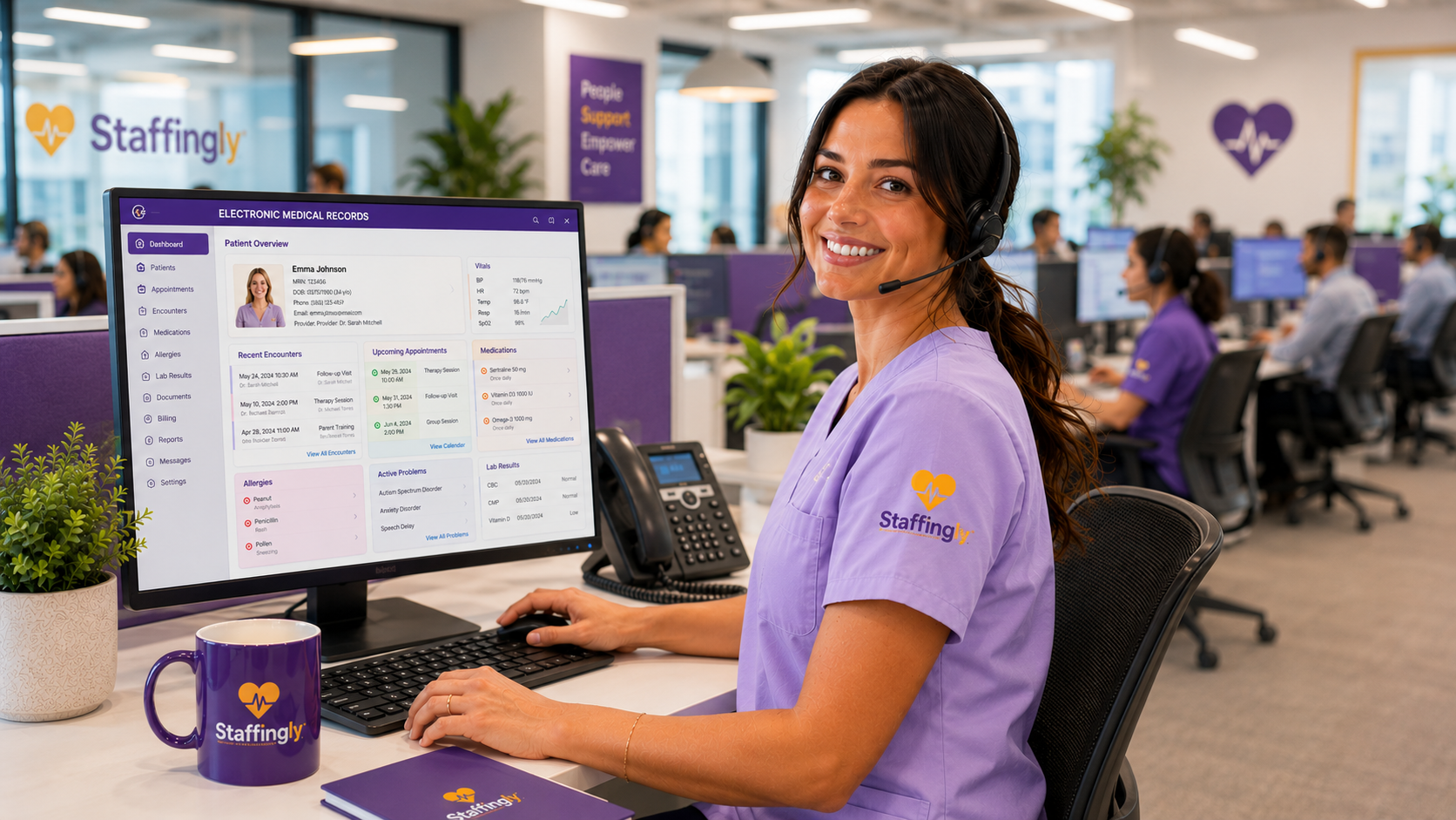 HIPAA-compliant virtual medical assistants from Staffingly